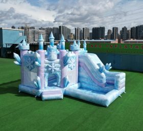 T2-8795 Frozen Theme Bouncy Castle with Slide & Pool