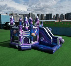 T2-8835 Space Theme Bouncy Castle with Slide & Pool