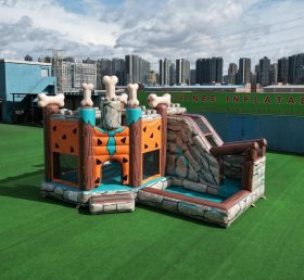 T2-8844 The Flintstones Theme Bouncy Castle with Slide & Pool