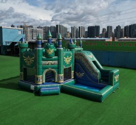 T2-8846 The Legend Of Zelda Theme Bouncy Castle with Slide & Pool