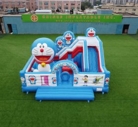 T2-8875 Doraemon Theme Bouncy Castle With Slide