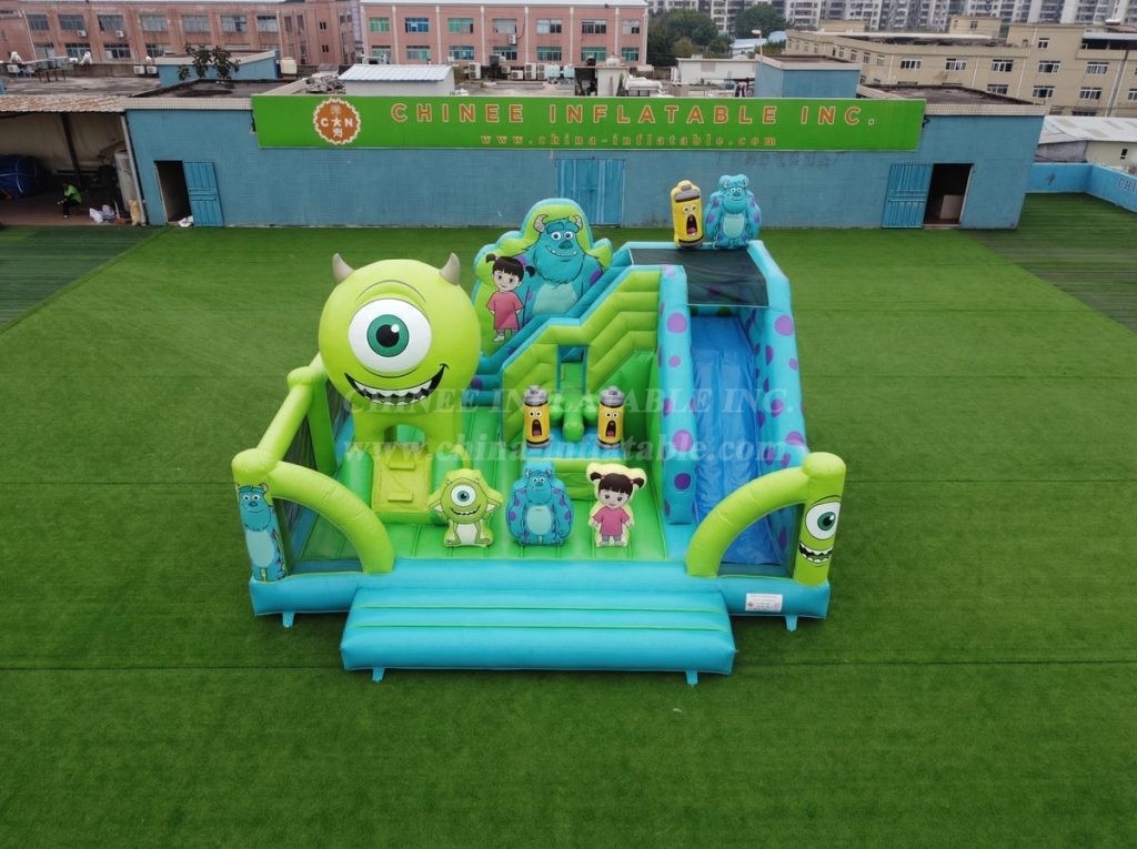 T2-8890 Monsters Inc Theme Bouncy Castle With Slide