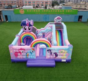 T2-8891 My Little Pony Theme Bouncy Castle With Slide