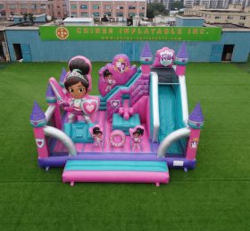 T2-8893 Nella Knight Theme Bouncy Castle With Slide