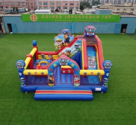 T2-8896 Paw Patrol Theme Bouncy Castle With Slide