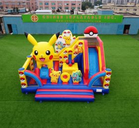 T2-8899 Pokemon Theme Bouncy Castle With Slide