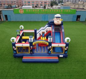 T2-8900 Popeye Theme Bouncy Castle With Slide