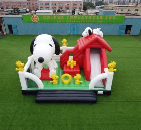 T2-8910 Snoopy Theme Bouncy Castle With Slide