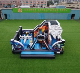 T2-8915 Star Wars Theme Bouncy Castle With Slide