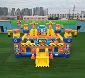 T5-3155 Bob The Builder Theme Inflatable Castle