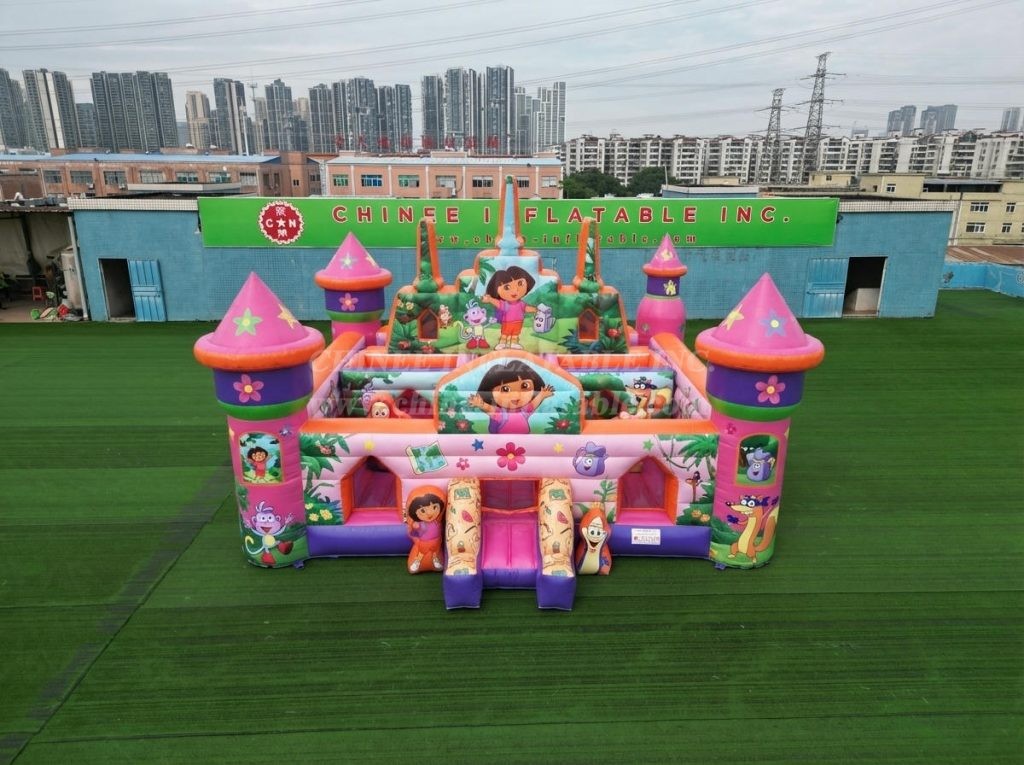 T5-3165 Dora Theme Inflatable Castle