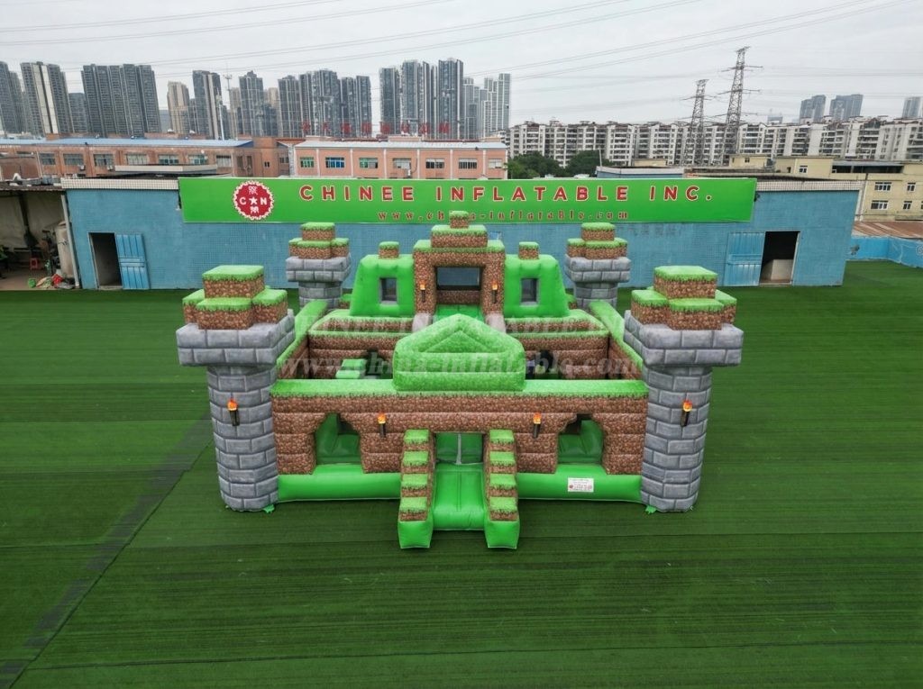 T5-3180 Minecraft Theme Inflatable Castle