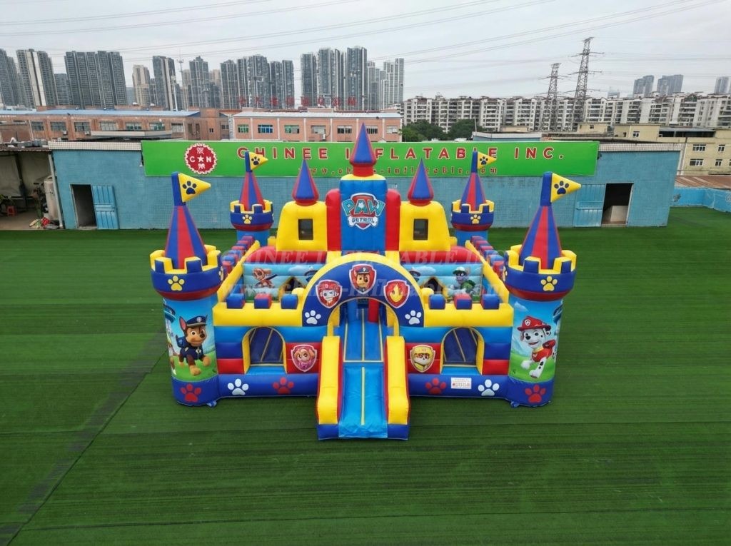 T5-3190 Paw Patrol Theme Inflatable Castle