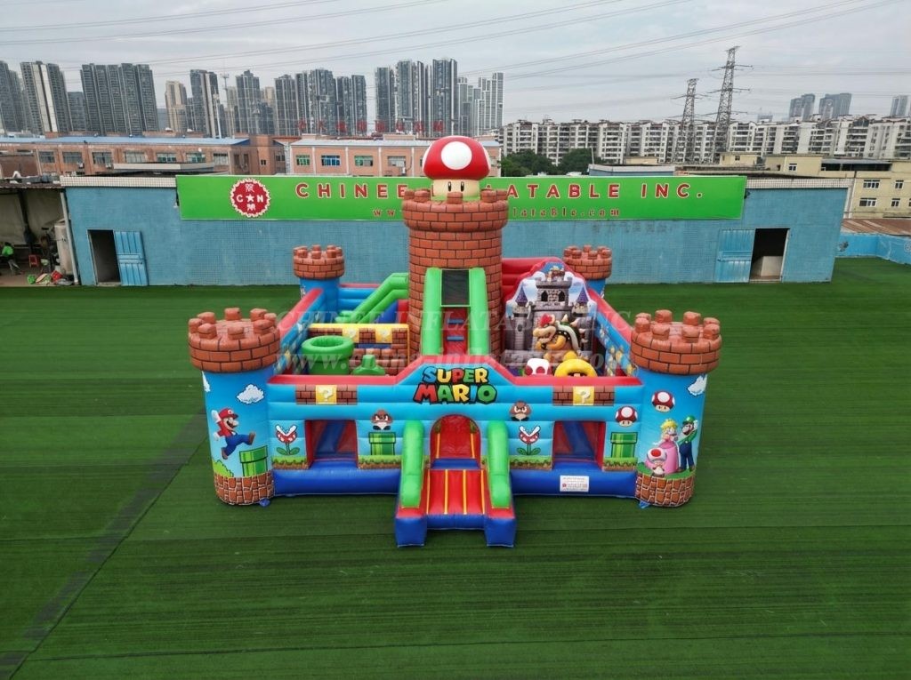 T5-3213 Super Mario Theme Inflatable Castle