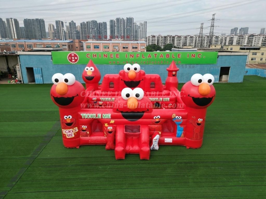 T5-3224 Tickle Me Elmo Theme Inflatable Castle