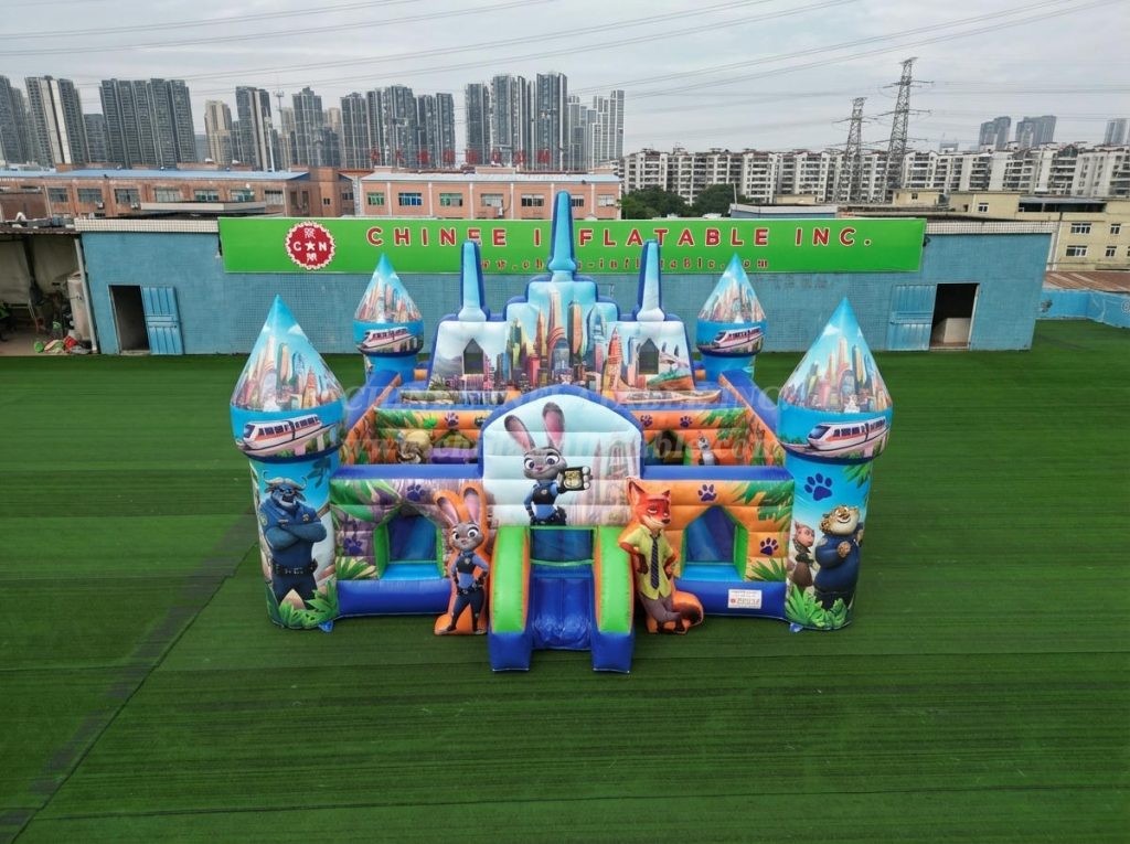 T5-3231 Zootopia Theme Inflatable Castle