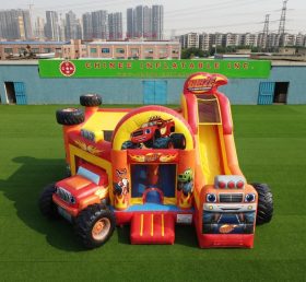 T5-3239 Blaze Monster Theme Inflatable Castle