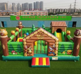 T5-3243 Boonie Bears Theme Inflatable Castle