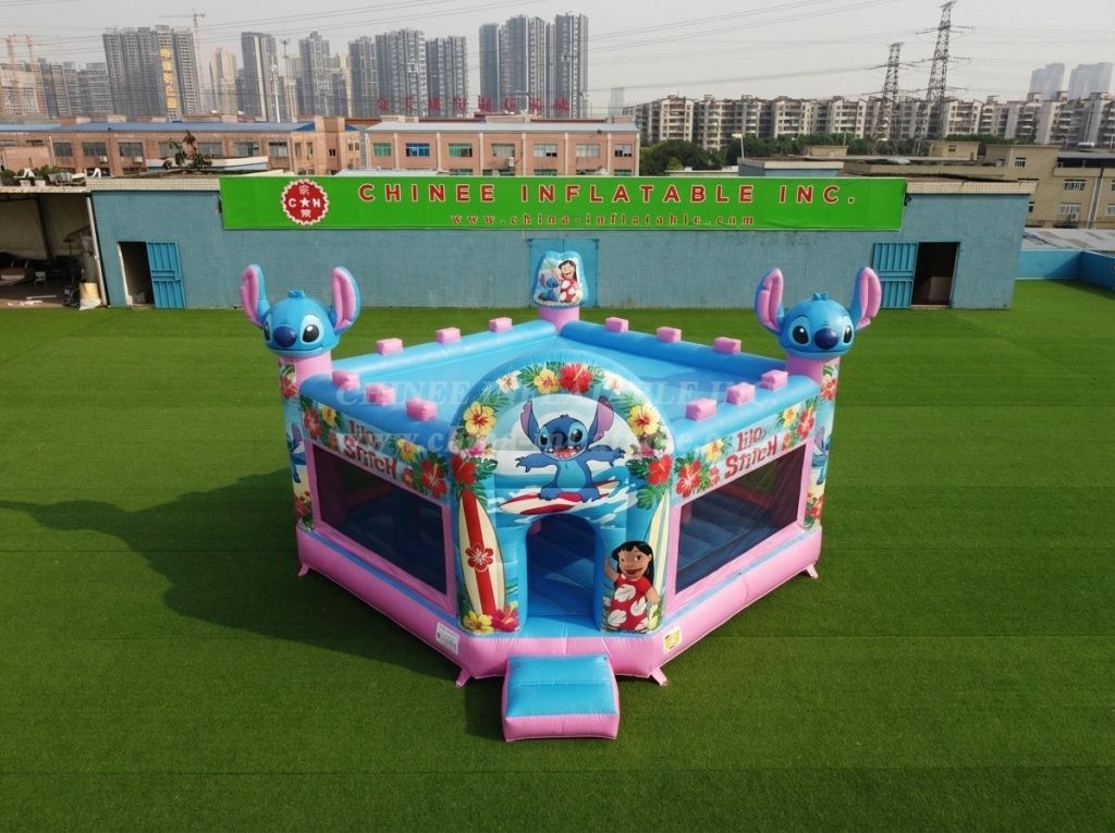 T5-3260 Lilo & Stitch Theme Inflatable Castle