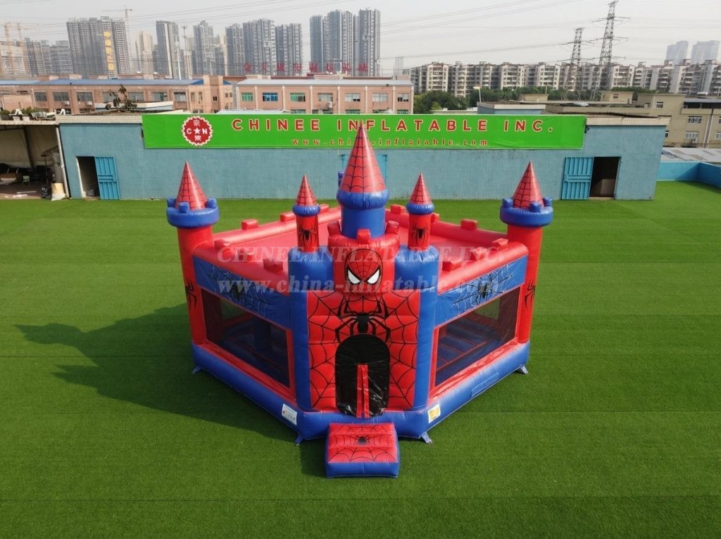 T5-3292 Spider-Man Theme Inflatable Castle