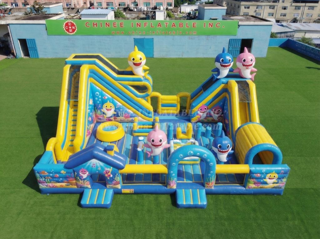 T6-6962 Baby Shark Theme Inflatable Amusement