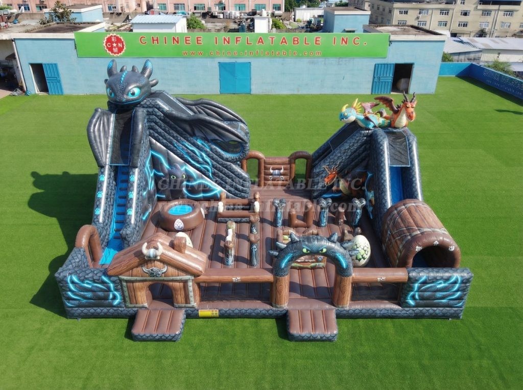 T6-6986 How To Train Your Dragon Theme Inflatable Amusement