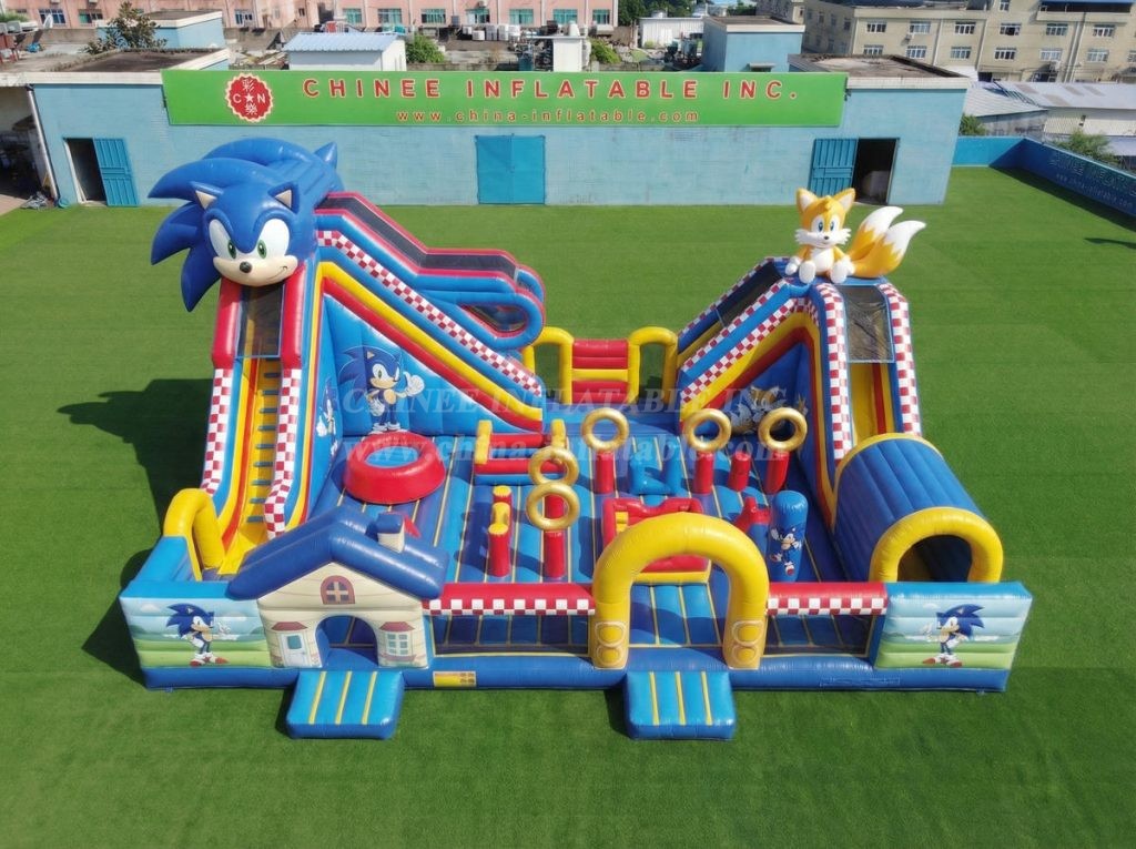 T6-7019 Sonic Theme Inflatable Amusement