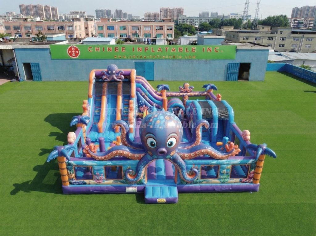 T6-7100 Octopus Theme Inflatable Amusement