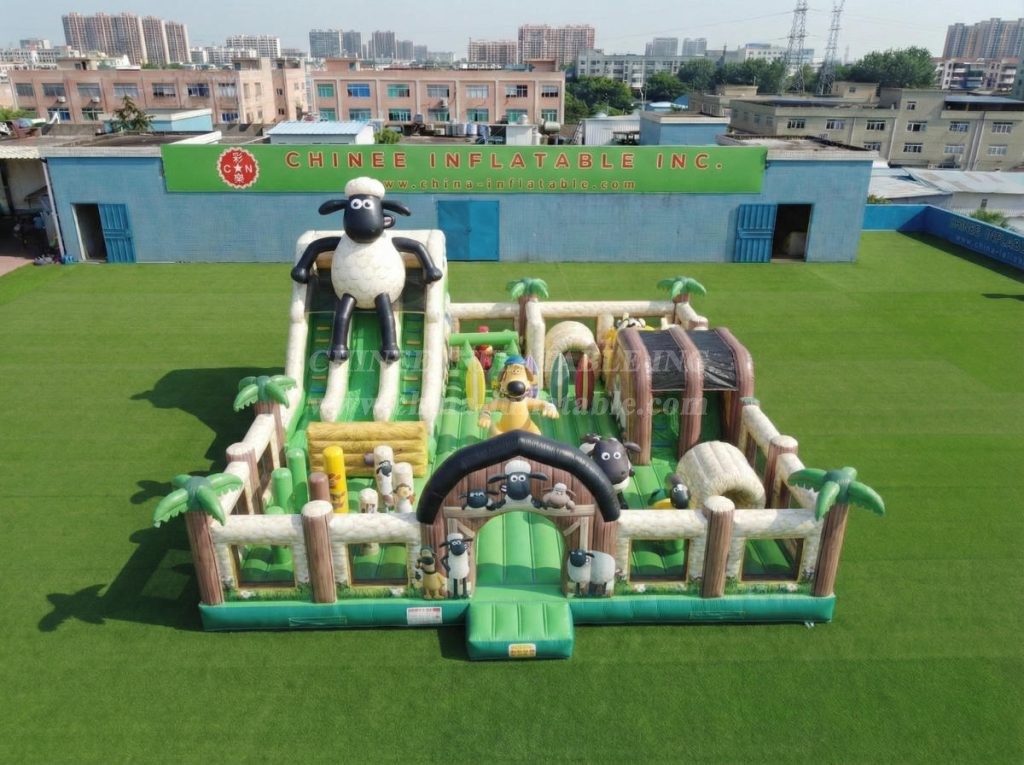 T6-7117 Shaun The Sheep Theme Inflatable Amusement