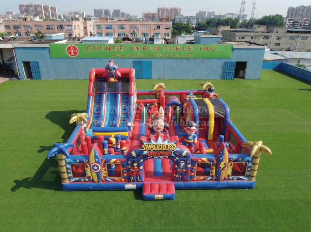 T6-7126 Superhero Theme Inflatable Amusement