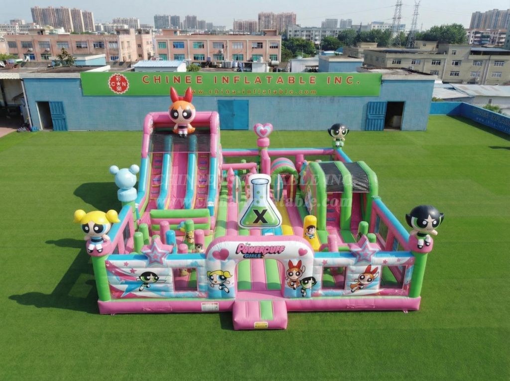 T6-7134 The Powerpuff Girls Theme Inflatable Amusement