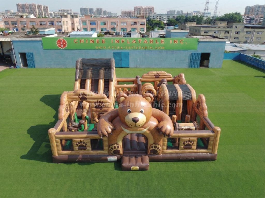 T6-7155 Bear Theme Inflatable Amusement