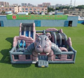T6-7181 Hippo Theme Inflatable Amusement