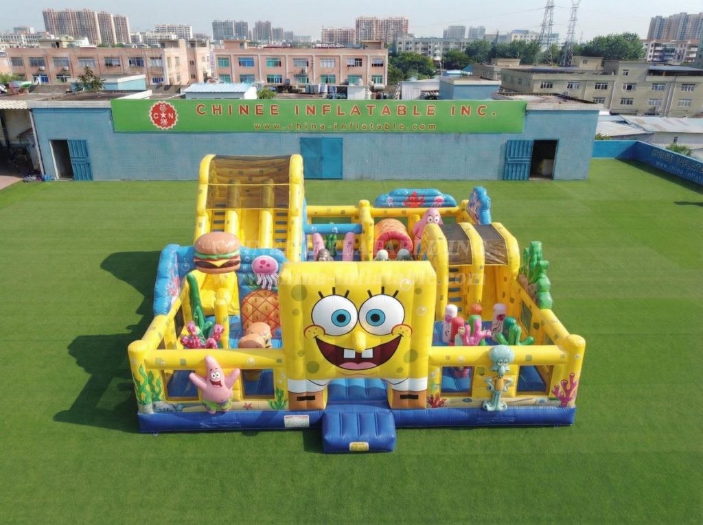 T6-7220 SpongeBob Theme Inflatable Amusement
