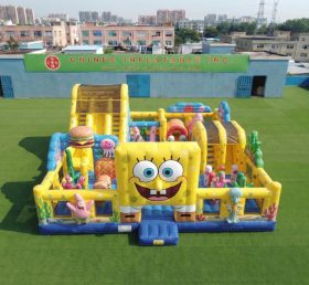T6-7220 SpongeBob Theme Inflatable Amusement