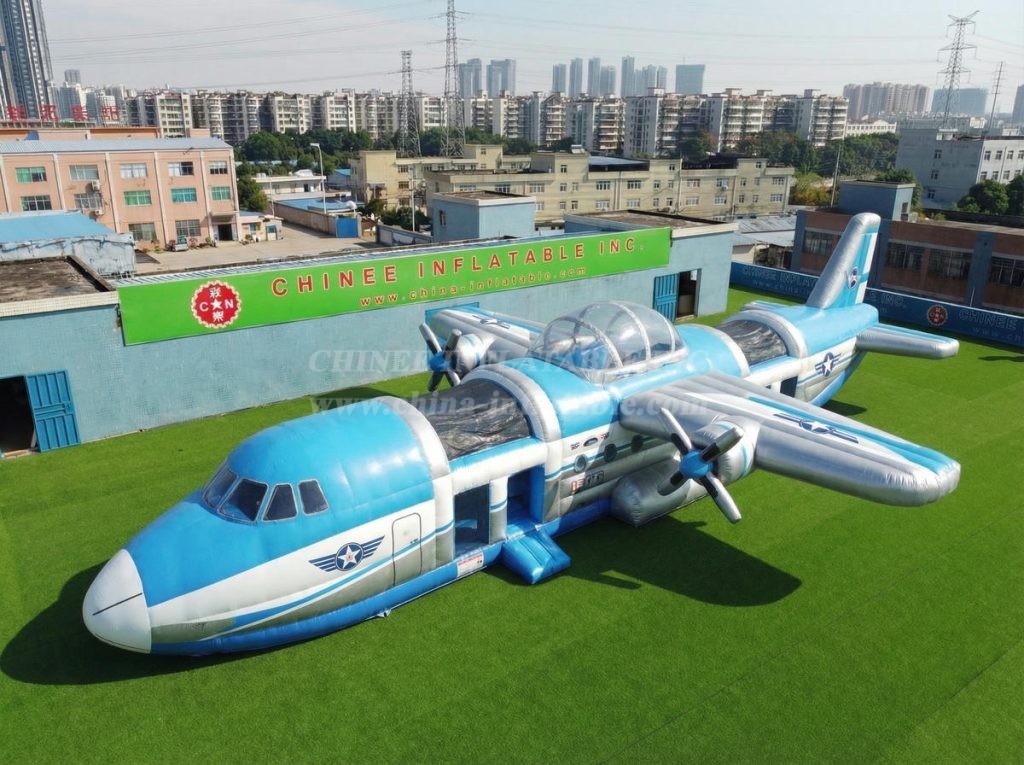 T7-4500 Airplane Theme Infltable Obstacle Courses