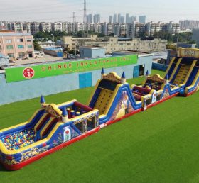 T7-4511 Beauty And The Beast Theme Infltable Obstacle Courses