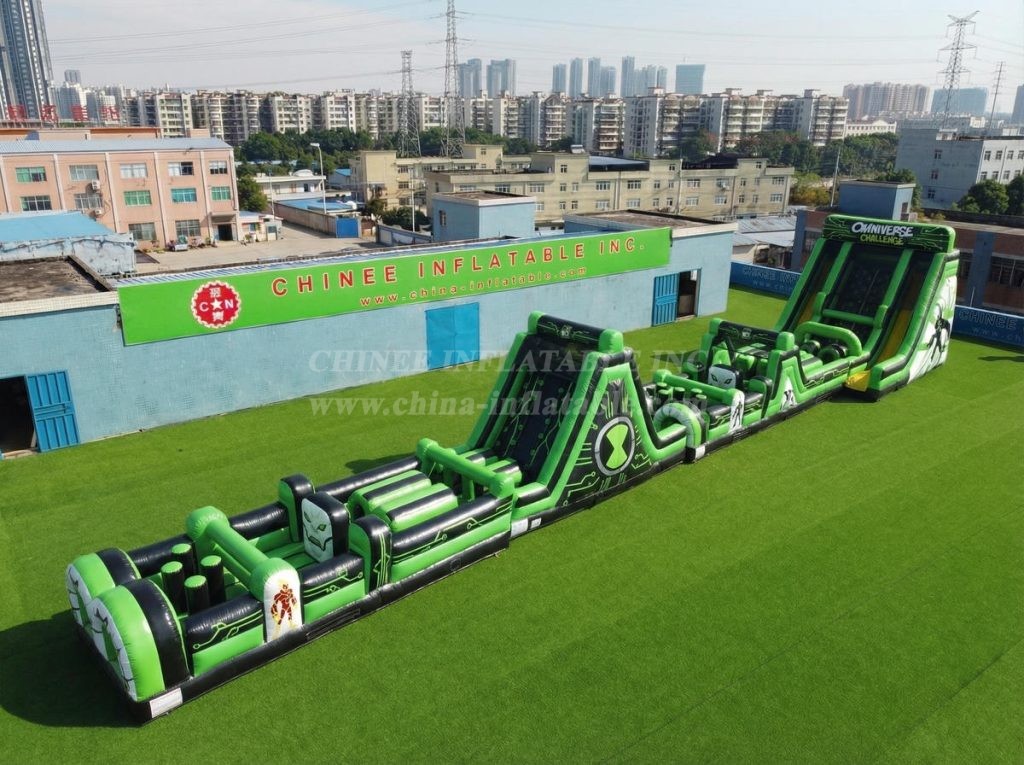 T7-4513 Ben 10 Theme Infltable Obstacle Courses