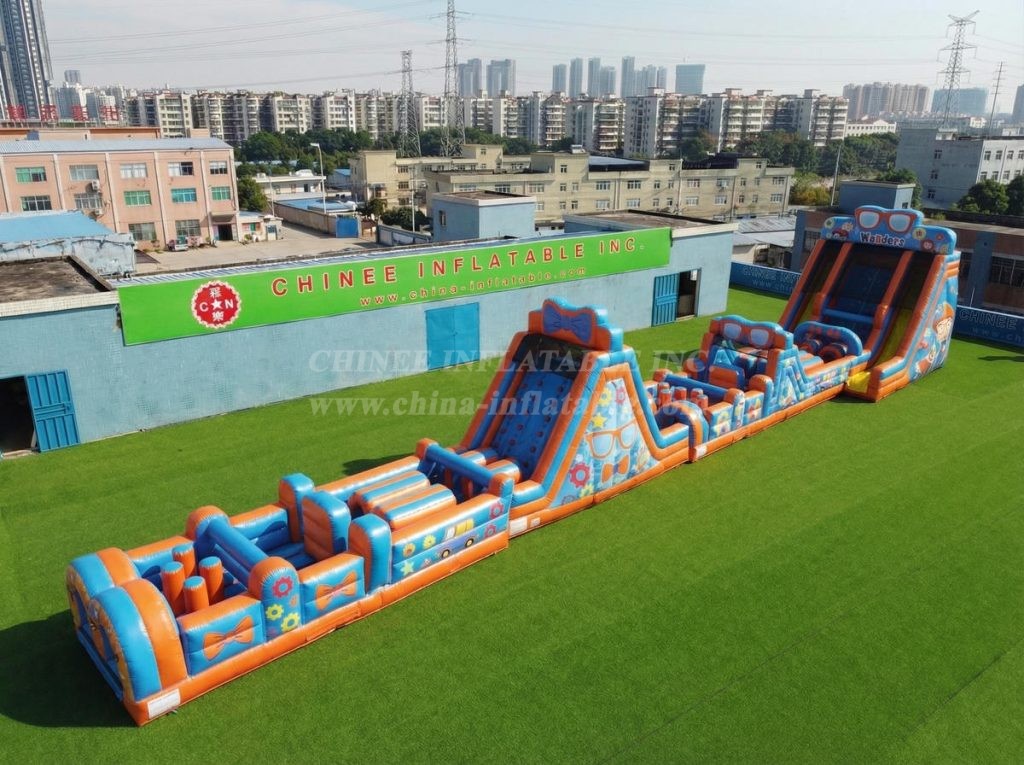 T7-4515 Blippi Wonders Theme Infltable Obstacle Courses