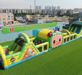 T7-4530 Cocomelon Theme Infltable Obstacle Courses