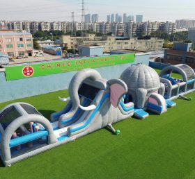 T7-4545 Elephant Theme Infltable Obstacle Courses