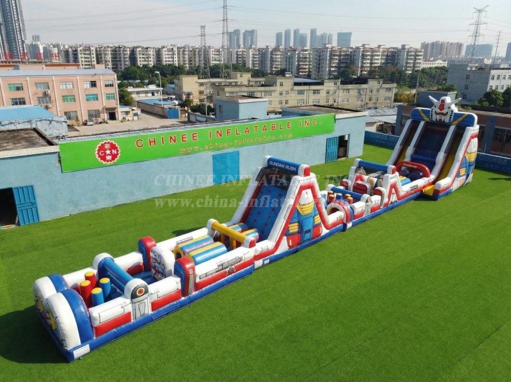 T7-4557 Gundam Theme Infltable Obstacle Courses