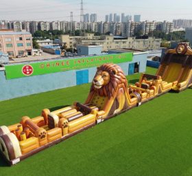 T7-4573 Lion Theme Infltable Obstacle Courses
