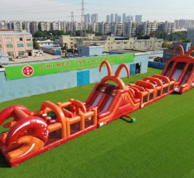 T7-4574 Lobster Theme Infltable Obstacle Courses
