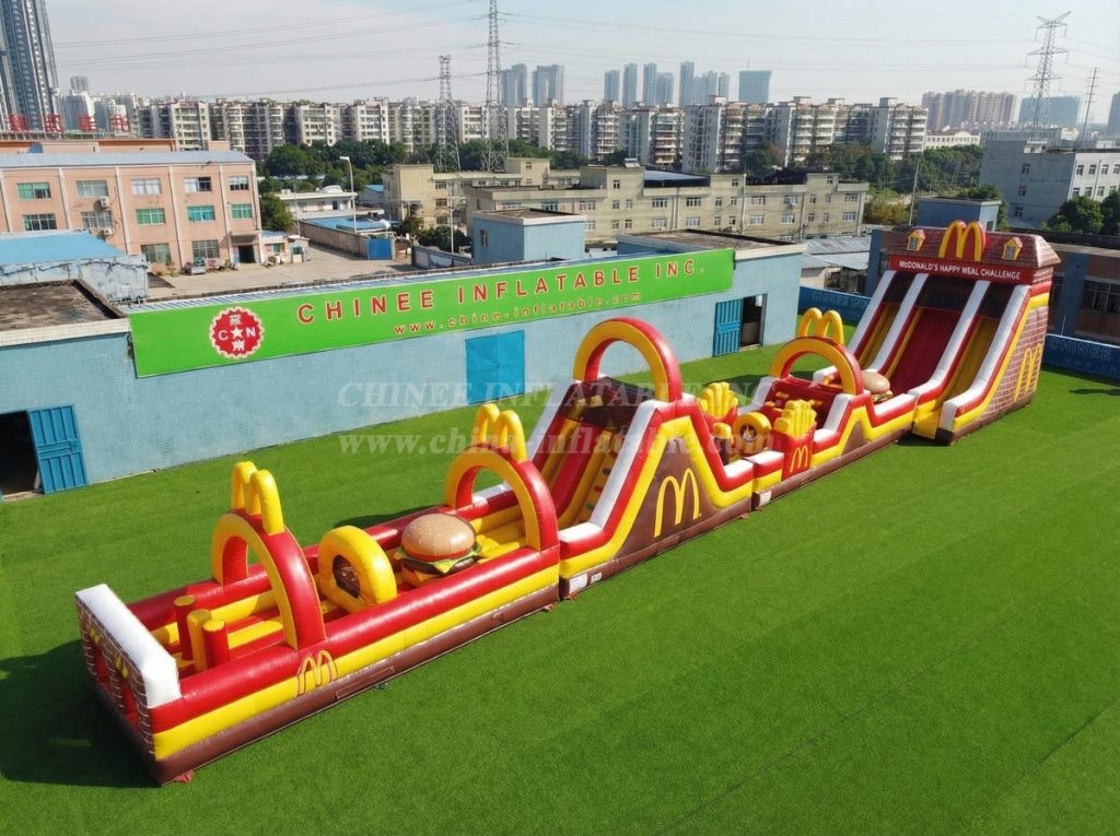 T7-4579 McDonald Theme Infltable Obstacle Courses