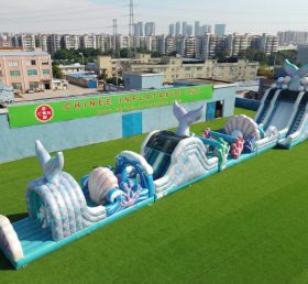 T7-4580 Mermaid Theme Infltable Obstacle Courses