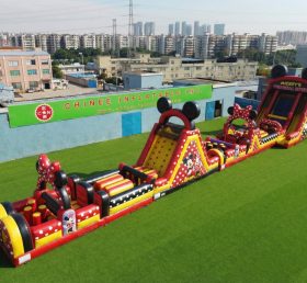 T7-4581 Mickey & Minnie Theme Infltable Obstacle Courses