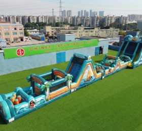 T7-4586 Moana Theme Infltable Obstacle Courses