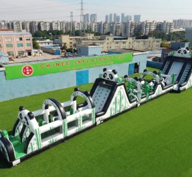 T7-4599 Panda Theme Infltable Obstacle Courses