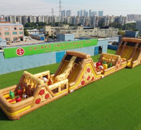 T7-4608 Pizza Theme Infltable Obstacle Courses